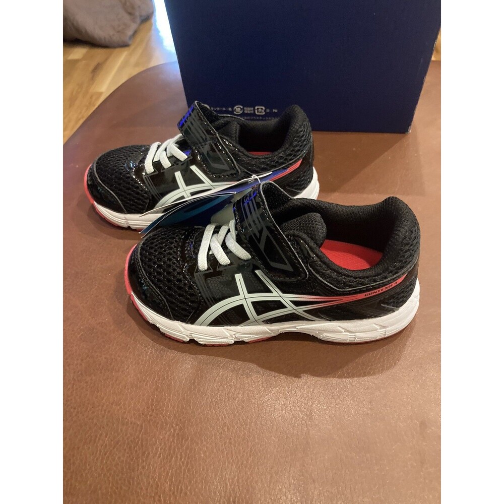 New ASICS Toddler Girls Pre Contend 4 TS Black/Soothing Sea Size 4